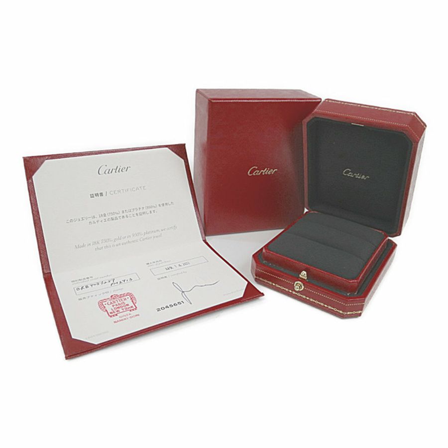 【日本直送】卡地亞 C De Cartier 結婚戒指玫瑰金 (18K) 時尚無寶石戒指玫瑰金-9