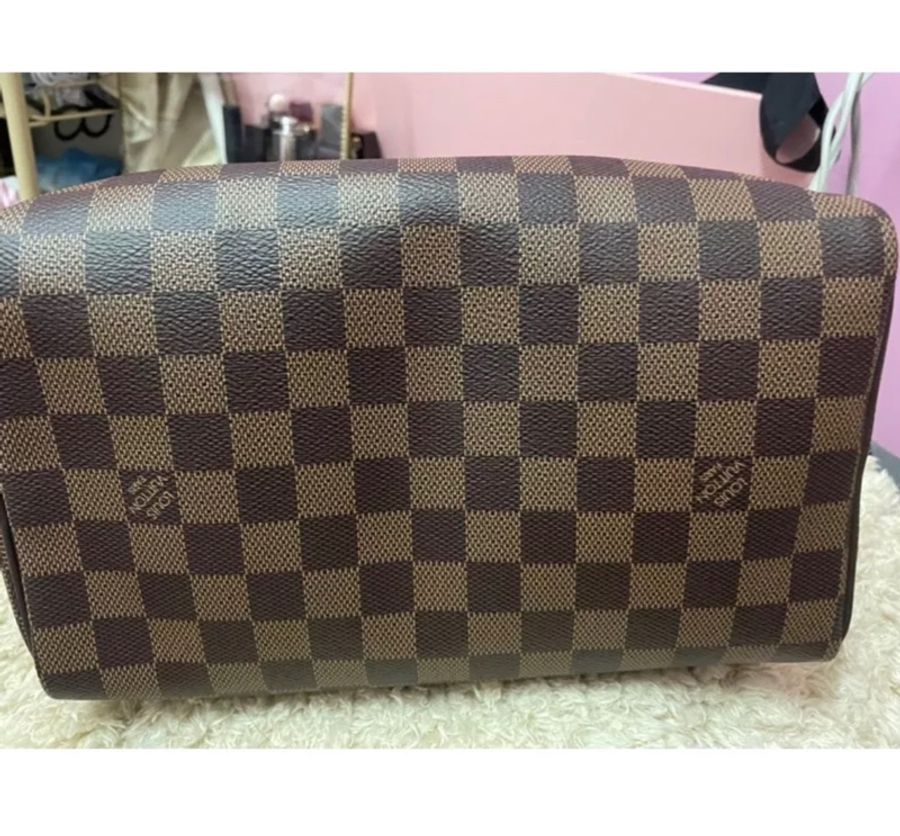 LV N41365棋盤格SPEEDY 25棋盤格紋附鎖組手提包-2