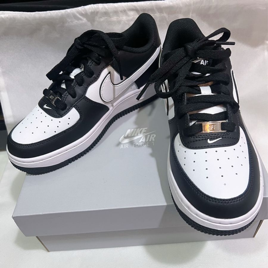 【全新】 Nike Air Force 1 Low panda 新款 熊貓 黑白 白黑 AF1 休閒鞋 女鞋 23.5-0