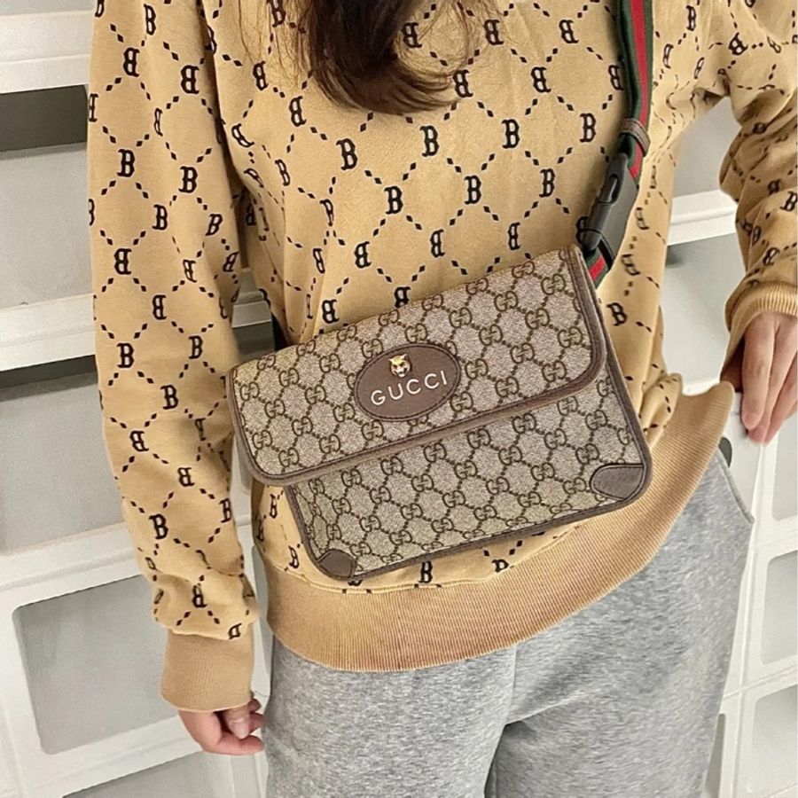 #GUCCI Neo Vintage GG Supreme 帆布虎頭 #腰包 / #胸口包 /#斜背包 / #肩背包-2