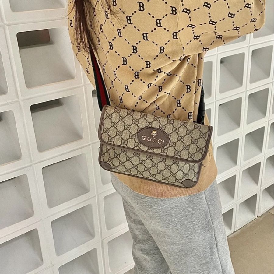 #GUCCI Neo Vintage GG Supreme 帆布虎頭 #腰包 / #胸口包 /#斜背包 / #肩背包-3