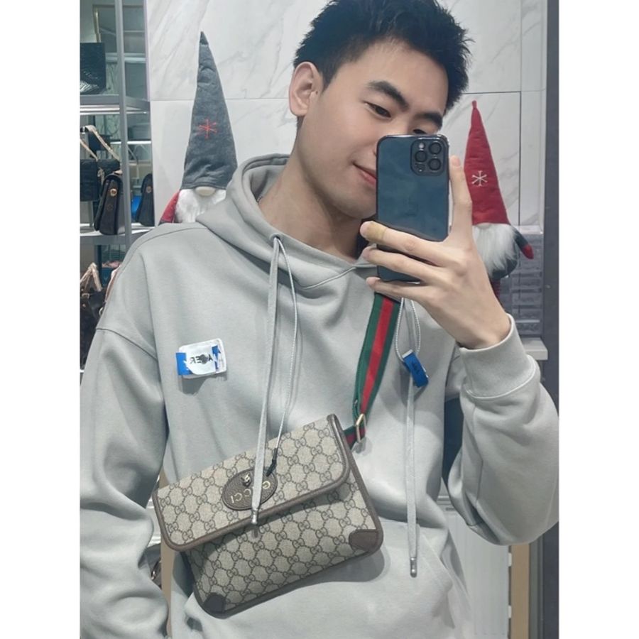 #GUCCI Neo Vintage GG Supreme 帆布虎頭 #腰包 / #胸口包 /#斜背包 / #肩背包-4