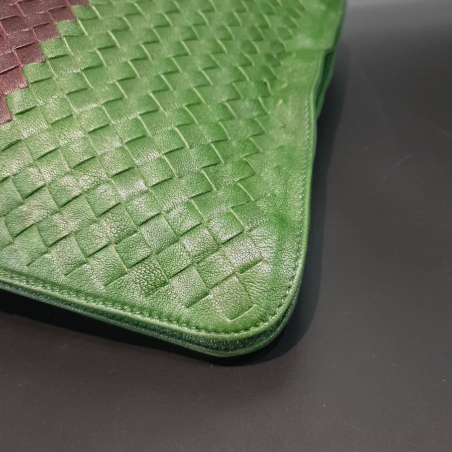 Bottega Veneta BV 三拼色 全皮編織 提背二用公事包/手提包/電腦包-2