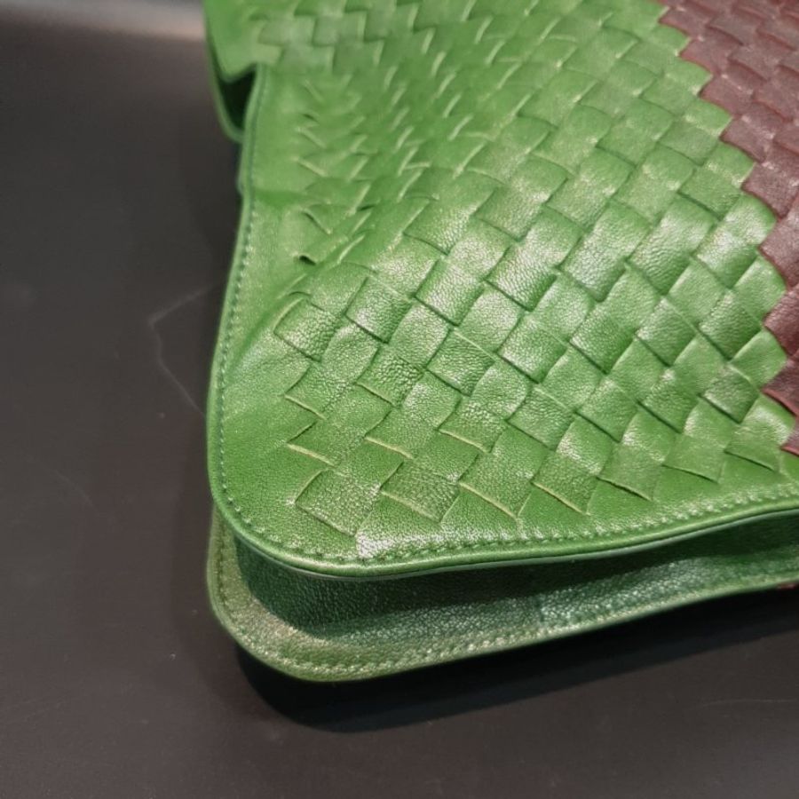 Bottega Veneta BV 三拼色 全皮編織 提背二用公事包/手提包/電腦包-3