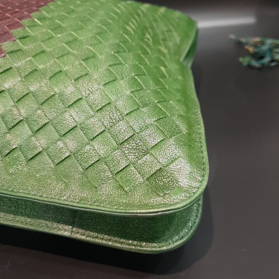 Bottega Veneta BV 三拼色 全皮編織 提背二用公事包/手提包/電腦包-4