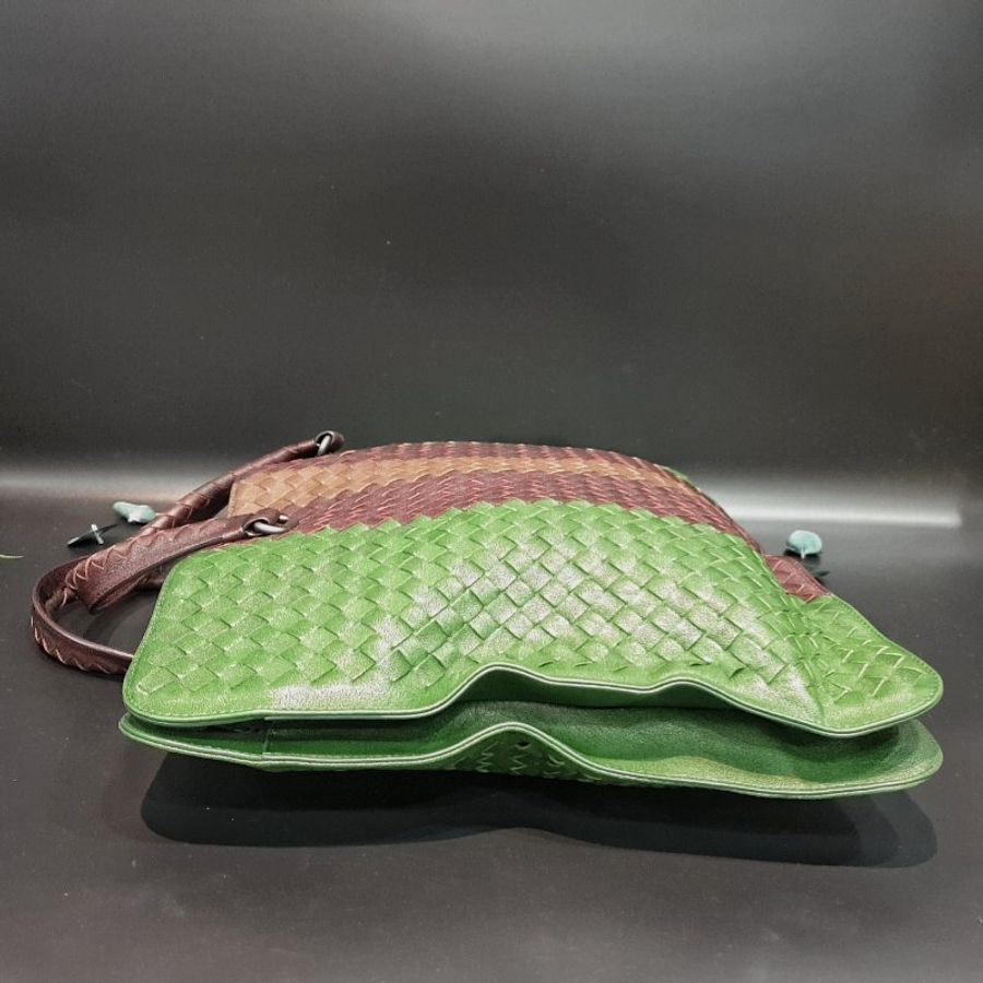 Bottega Veneta BV 三拼色 全皮編織 提背二用公事包/手提包/電腦包-6
