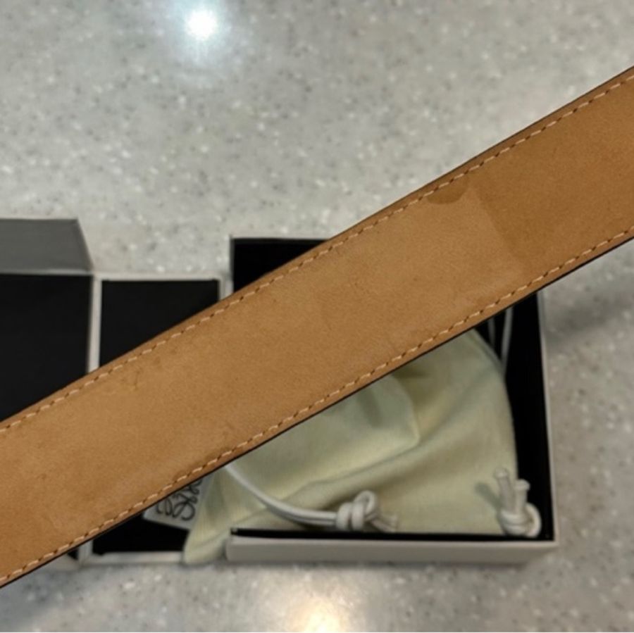 西班牙 Loewe logo 瞬扣小牛皮革手環 slap bracelet-6