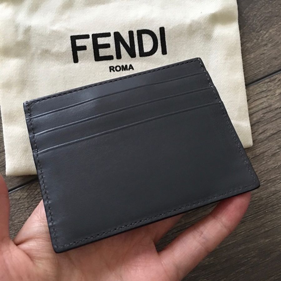 Fendi 鐵灰色名片夾/卡夾-5
