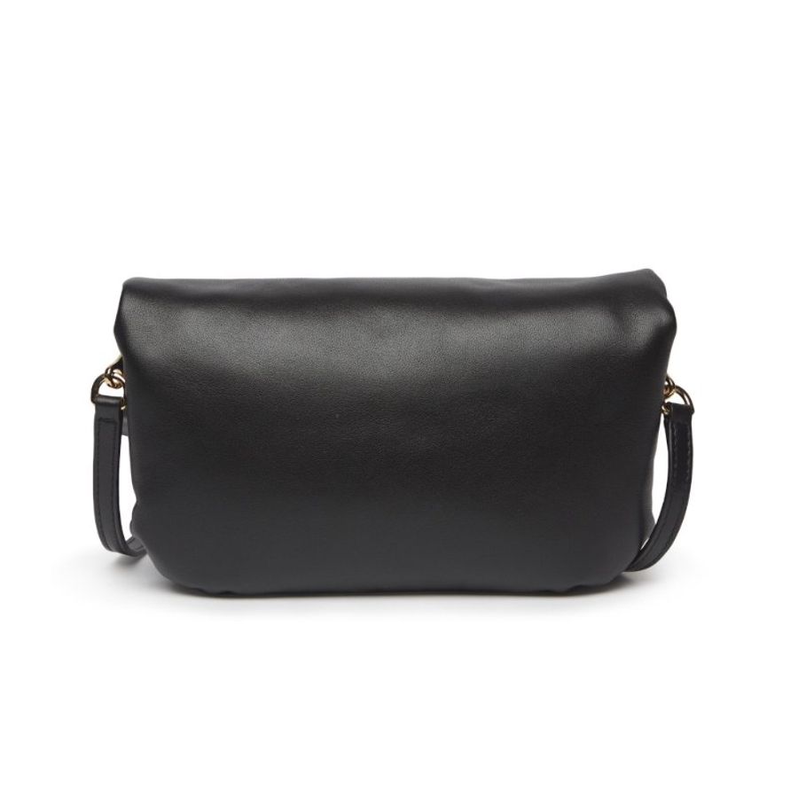 【LOEWE 羅威】Mini Puffer Goya 迷你 亮面納帕皮革 肩背包 黑色-5