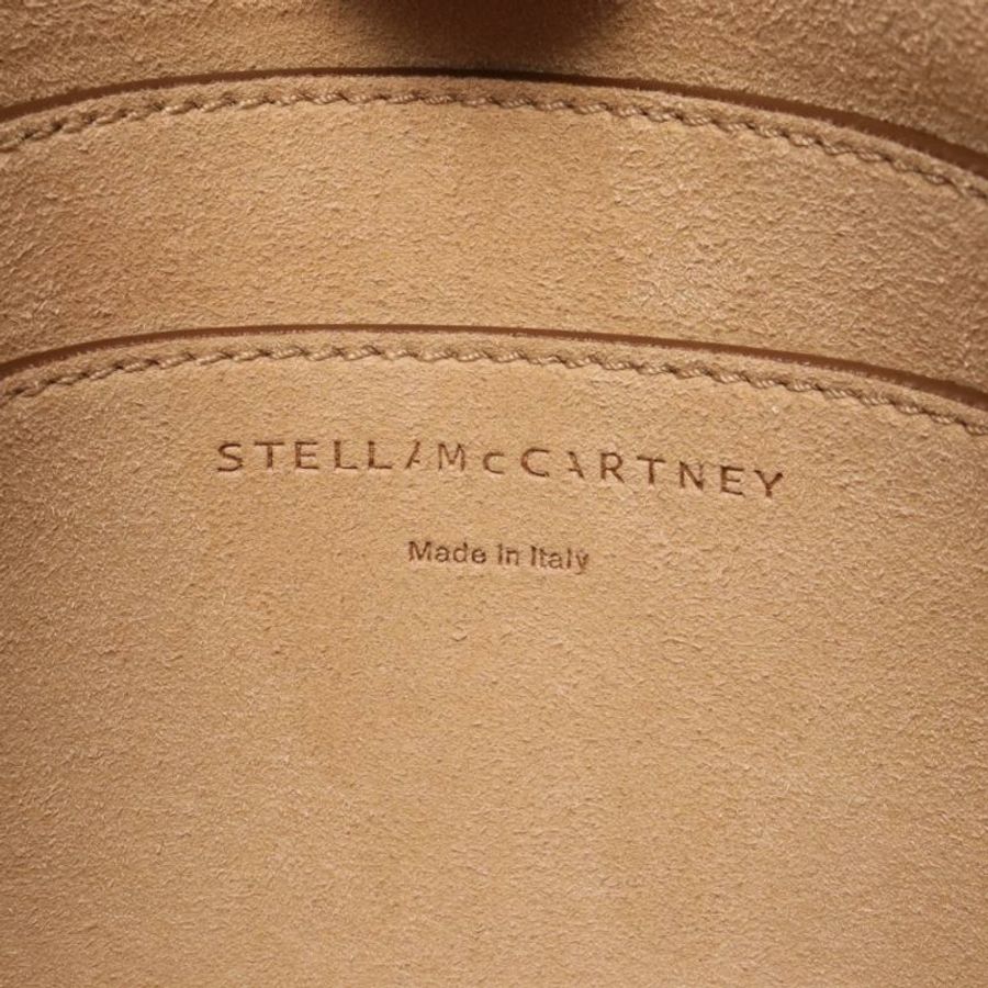【日本直送】 中古Stella McCartney[B]斯特拉 logo 斜挎包 肩包 仿造皮 米白色 淺褐色-3