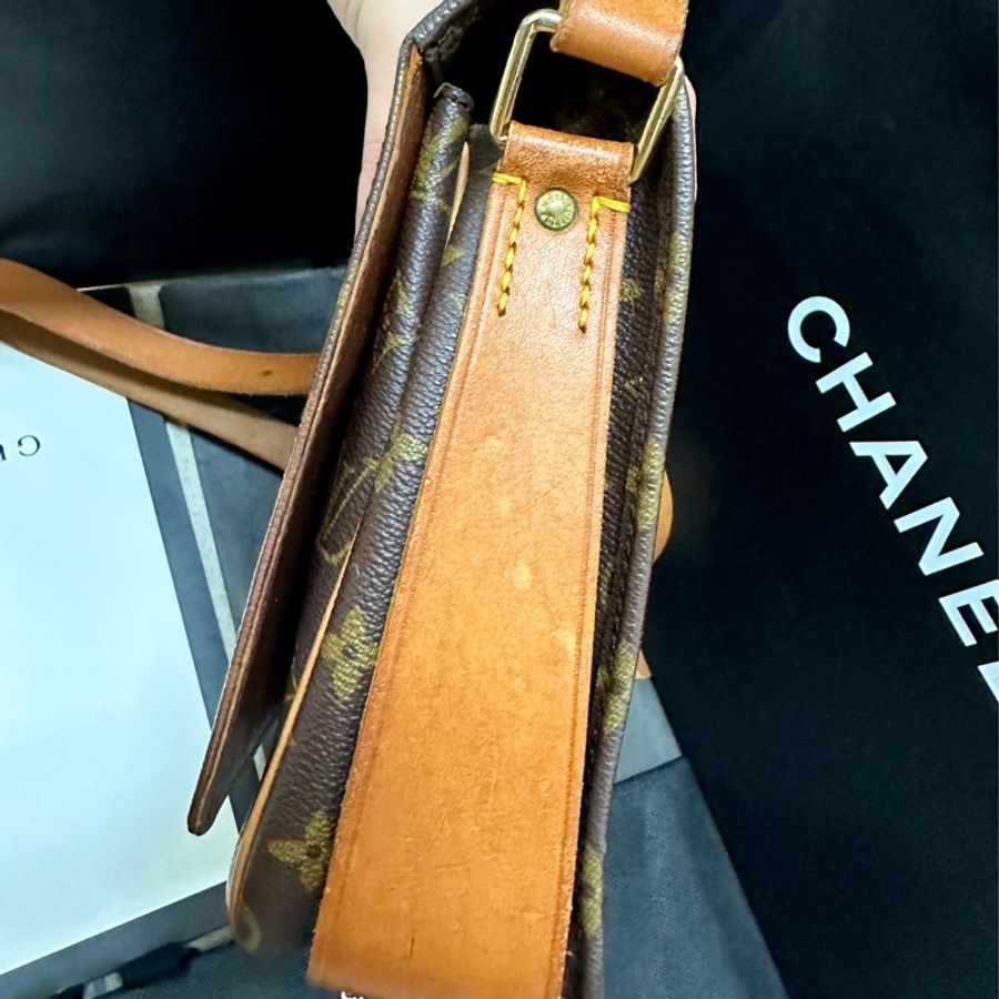 #Lv #vintage #斜背包 已絕版停產的稀有 #老花 #馬鞍包-7
