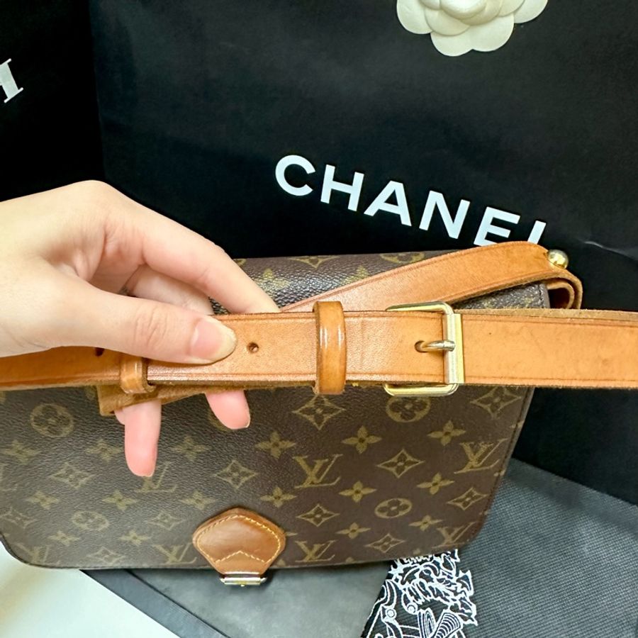 #Lv #vintage #斜背包 已絕版停產的稀有 #老花 #馬鞍包-14