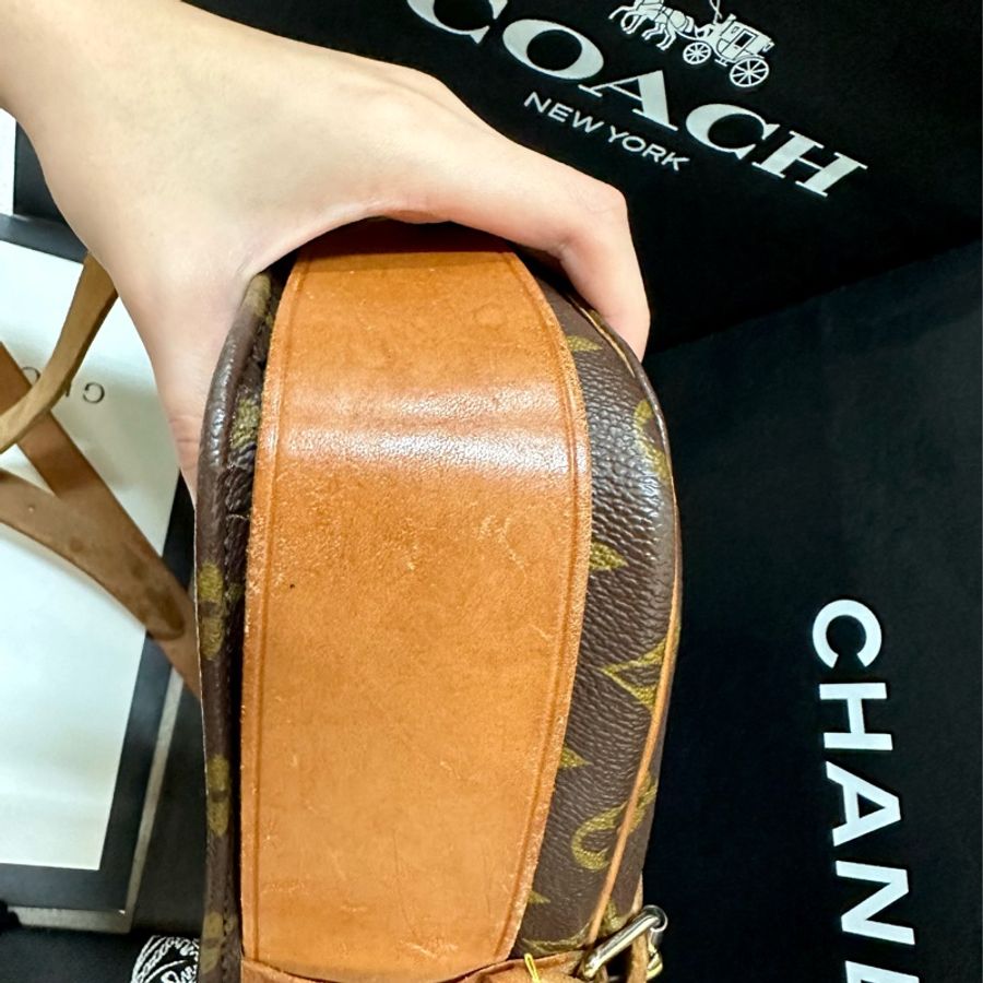 #Lv #vintage #斜背包 已絕版停產的稀有 #老花 #馬鞍包-17