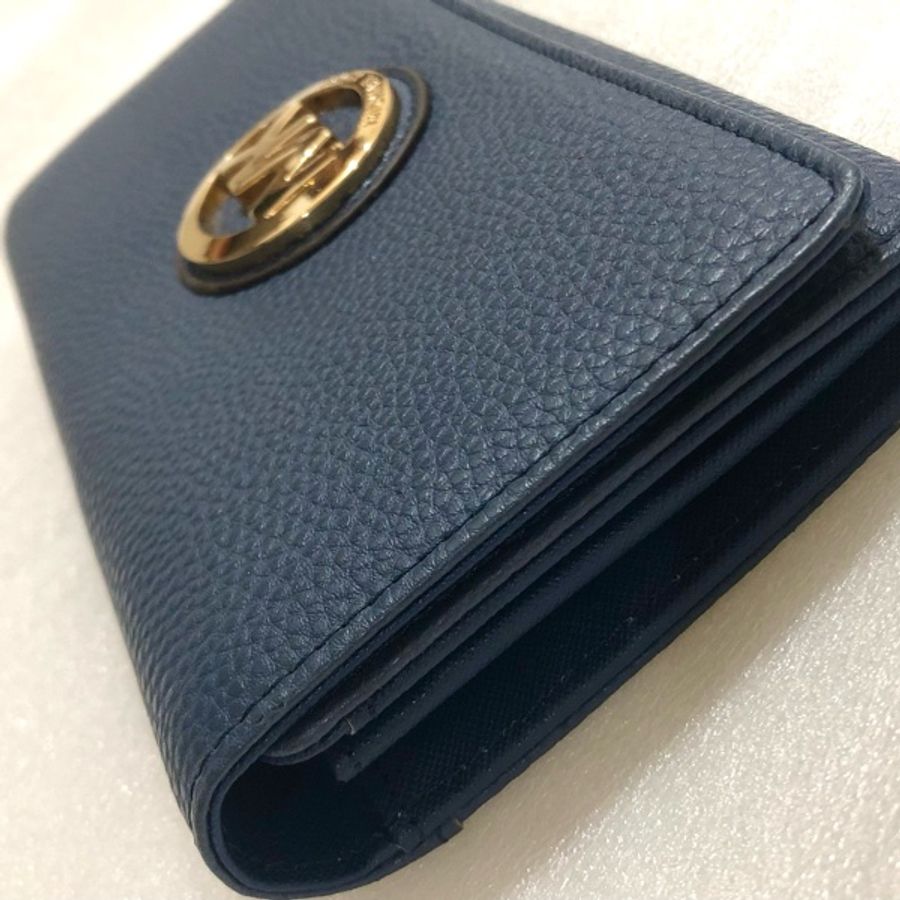 MICHAEL KORS MK 皮質 長夾 卡夾 扁包 精品 皮夾 logo 女用-1