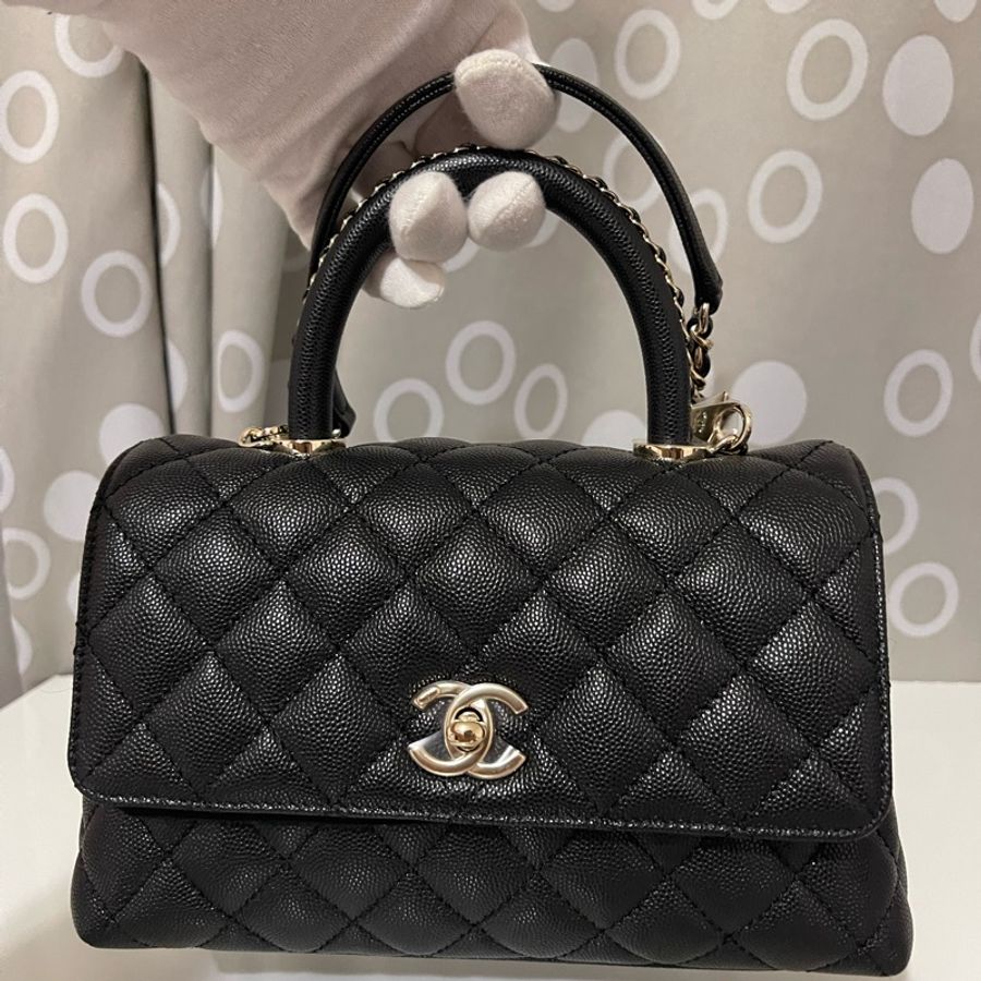 最新23A CHANEL coco handle 24小號-7