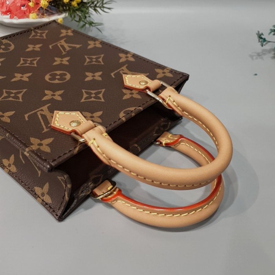 Louis Vuitton LV 晶片款 老花字紋 Petit Sac Plat 迷你 琴譜斜背包M81295-9