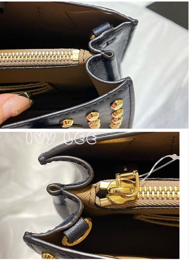 MICHAEL KORS 金色鉚釘 質感黑 肩背包 手提包 斜背包 二手精品 正品-11
