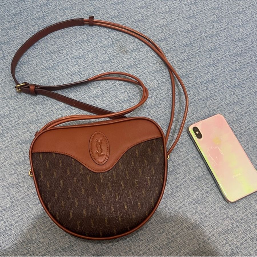 ✨ YSL SAINT LAURENT 聖羅蘭 老花 愛心包 復古 草莓包 rose同款  肩背包 側背包 爆款 精品-0