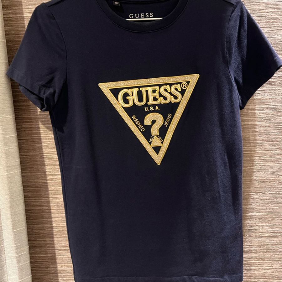 GUESS 藍色T shirt(女款)-19