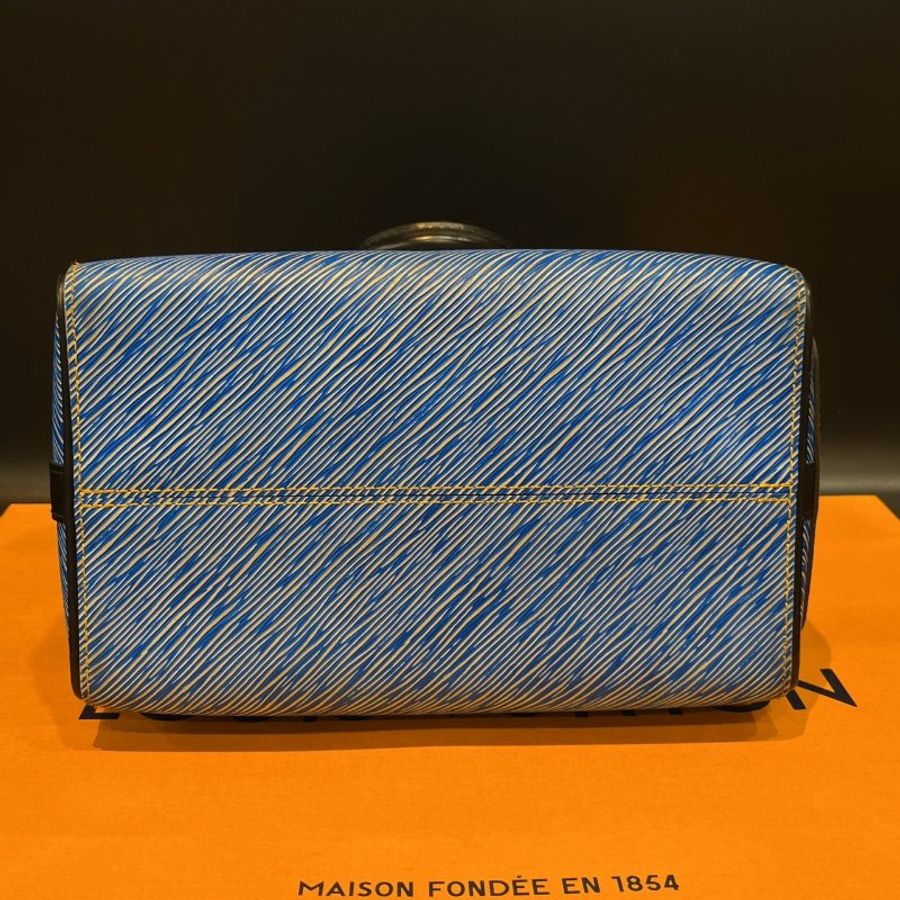Louis Vuitton LV 藍色水波紋 SPEEDY25波士頓二用包/手提包/斜背包-6
