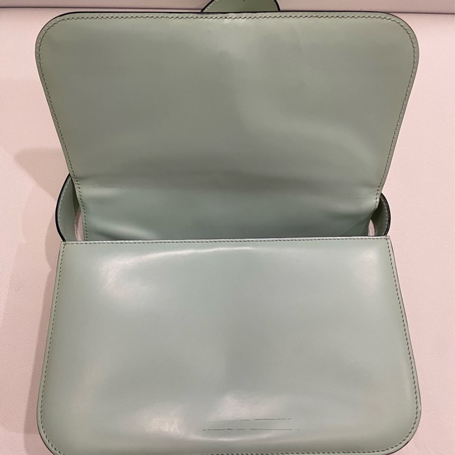 出清換現金 Celine|湖水綠立體金球腋下包-9