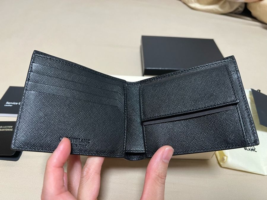 Montblanc 萬寶龍皮夾-黑-1