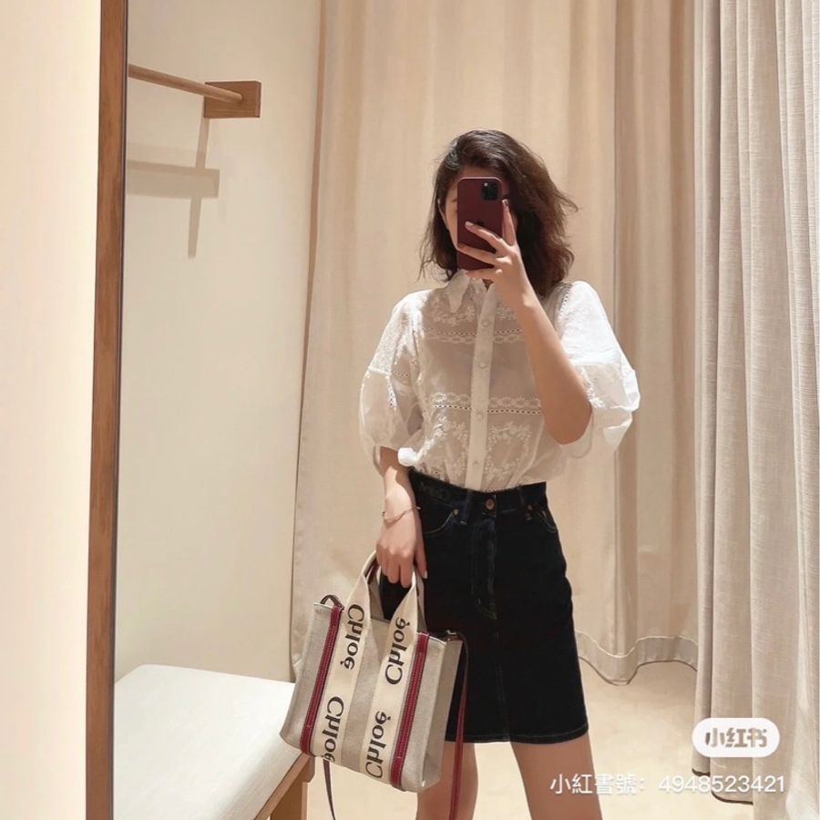 #近全新‼️ #Chloe Woody Tote 小號/#手提包 /#斜背包 / #肩背包-3