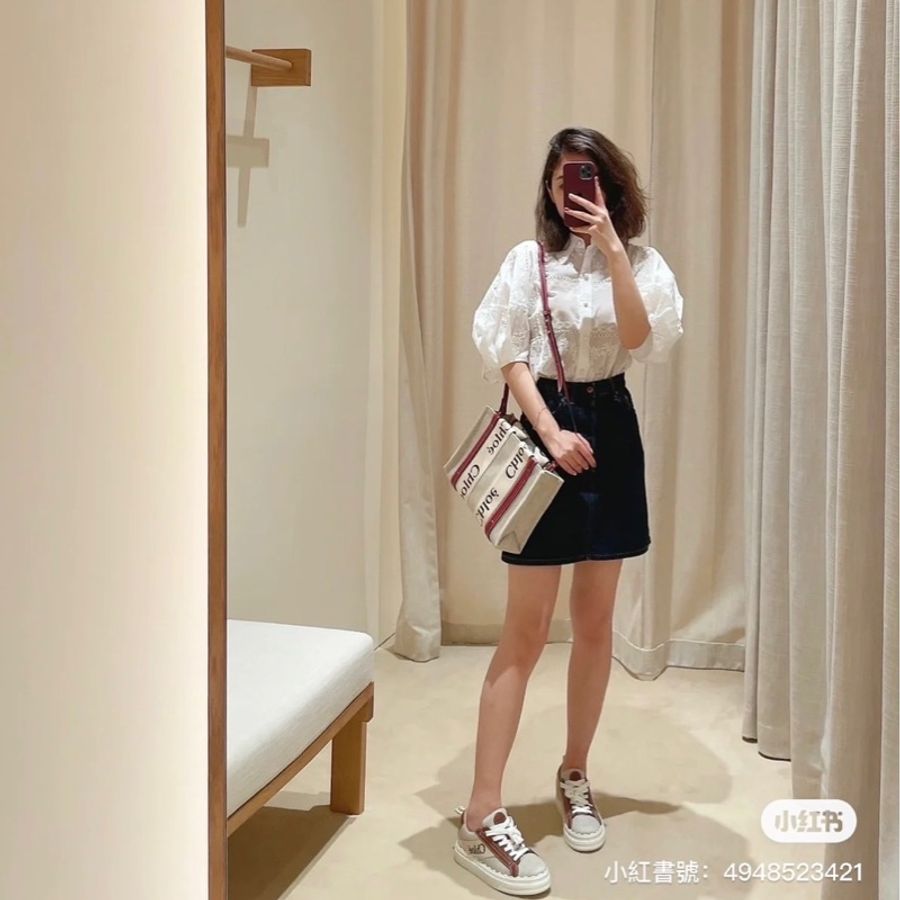 #近全新‼️ #Chloe Woody Tote 小號/#手提包 /#斜背包 / #肩背包-4
