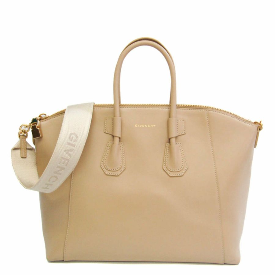 【日本直送】Givenchy Antigona Sport 小號 BB50MZB1EY 女士皮革手提包,單肩包米色-0