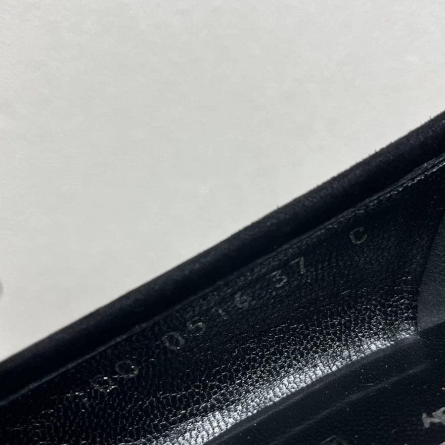 Gucci古馳經典鐵牌LOGO麂皮厚底樂福鞋-8