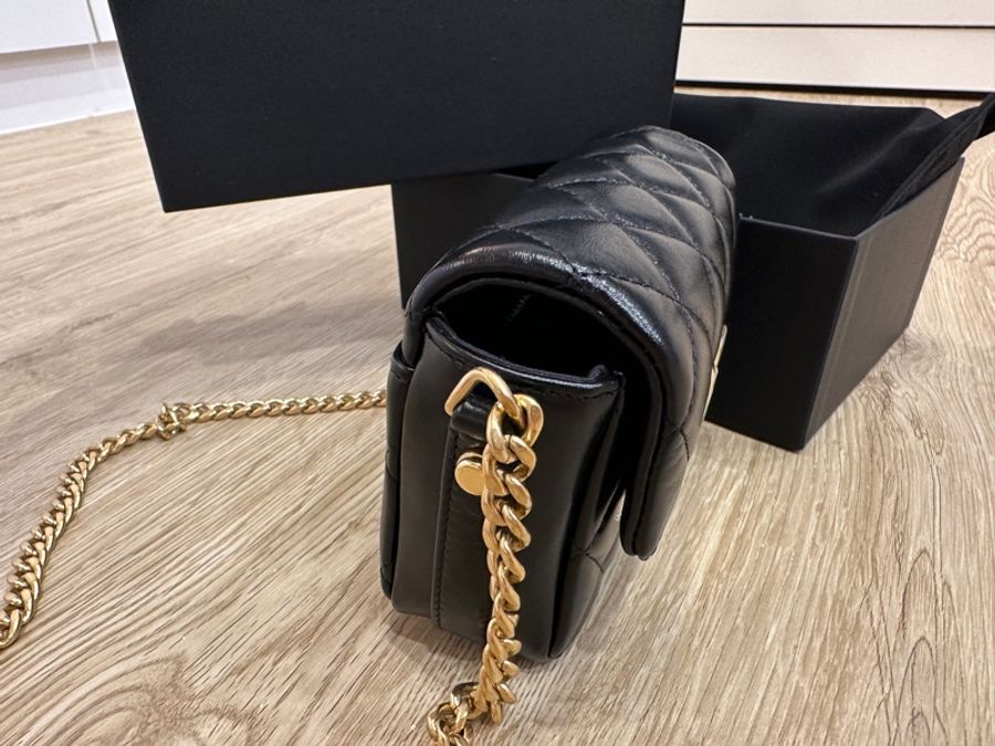 Chanel mini23P方胖復古大LOGO-9