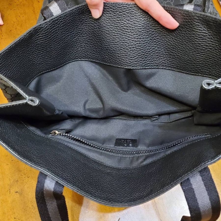 Gucci 黑色購物袋-6