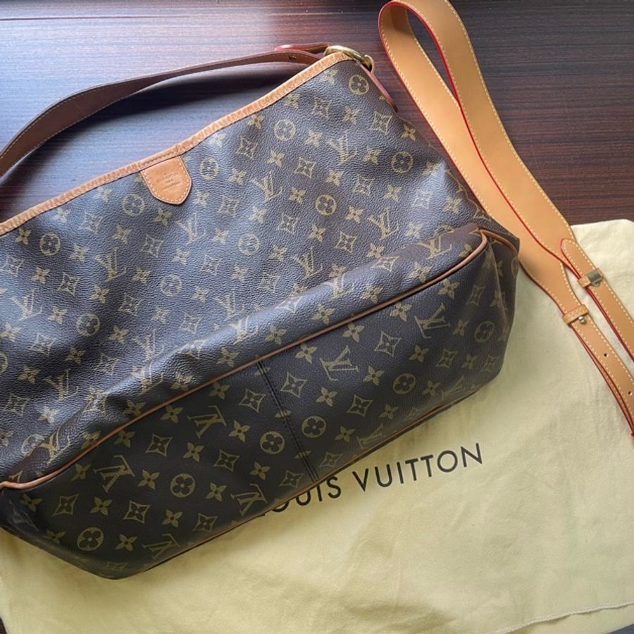 狀況超新❗️ LV Delightful MM 贈送背帶-4
