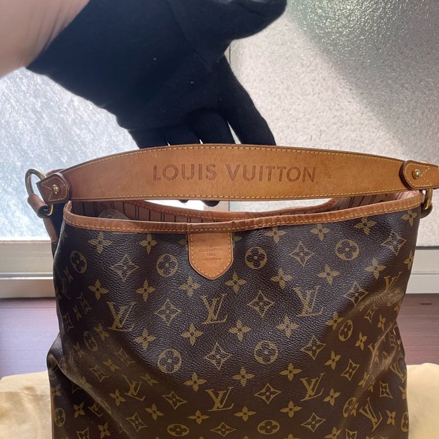 狀況超新❗️ LV Delightful MM 贈送背帶-8
