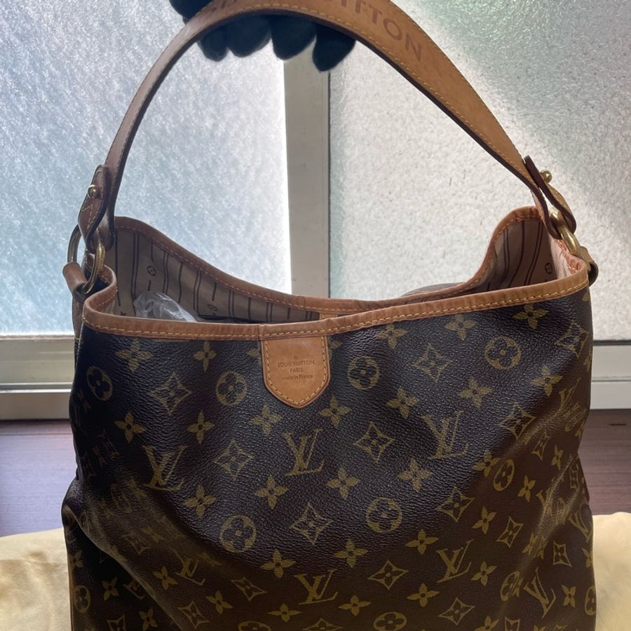 狀況超新❗️ LV Delightful MM 贈送背帶-9