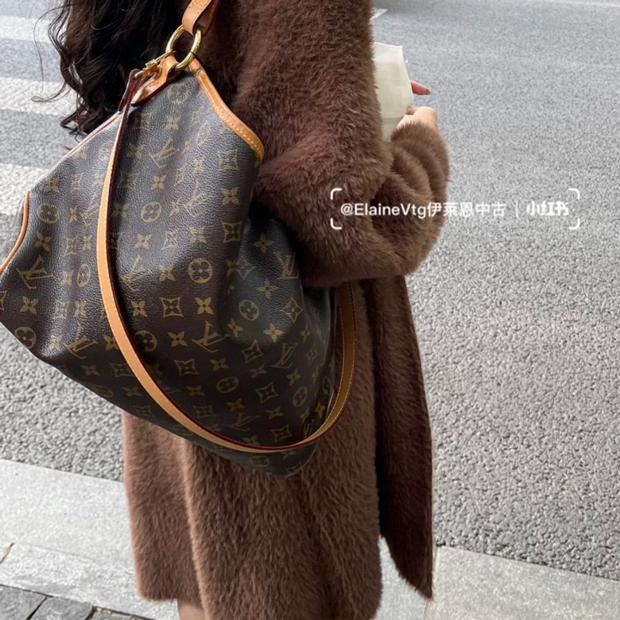狀況超新❗️ LV Delightful MM 贈送背帶-33