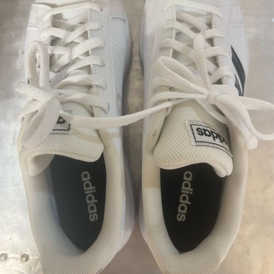 adidas 愛迪達經典小白鞋 單邊三槓［全新］-8