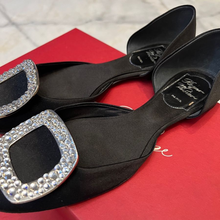 Roger Vivier chips 水鑽芭蕾舞鞋 平底鞋-1