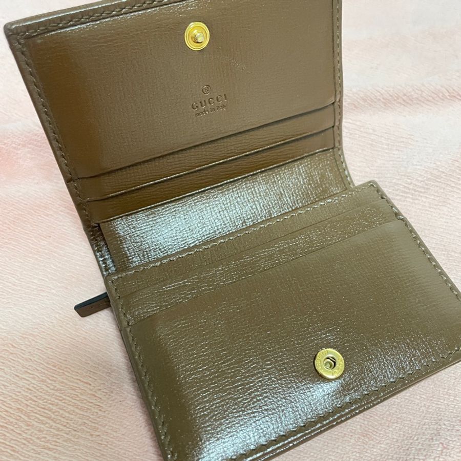 Gucci 限定1955 馬銜扣 女款 小皮夾 短夾-5