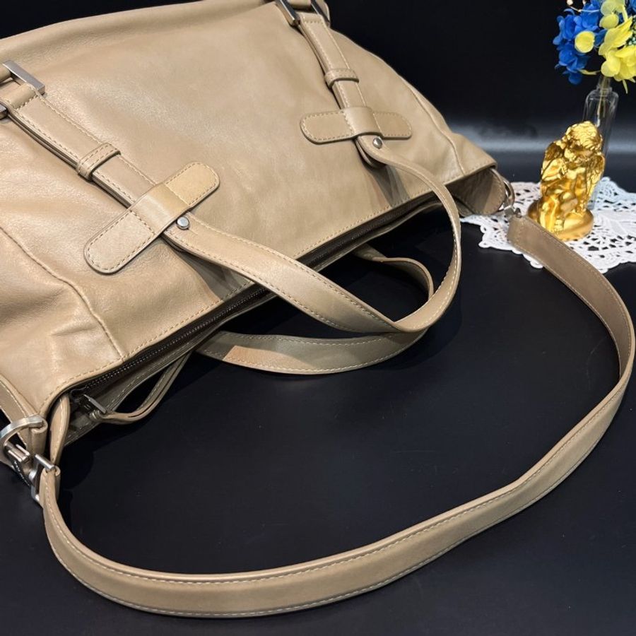 Delvaux 德爾沃 灰色 全皮 兩用包/手提包/肩背包-7