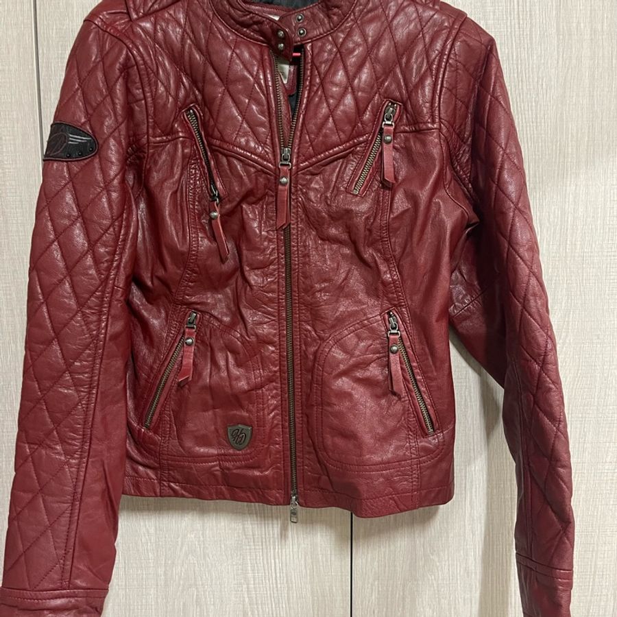 HARLEY-DAVIDSON 哈雷女皮外套 XS 皮衣-5