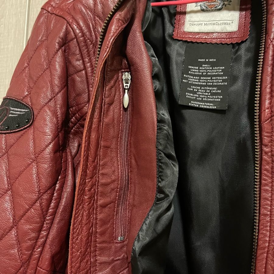 HARLEY-DAVIDSON 哈雷女皮外套 XS 皮衣-9