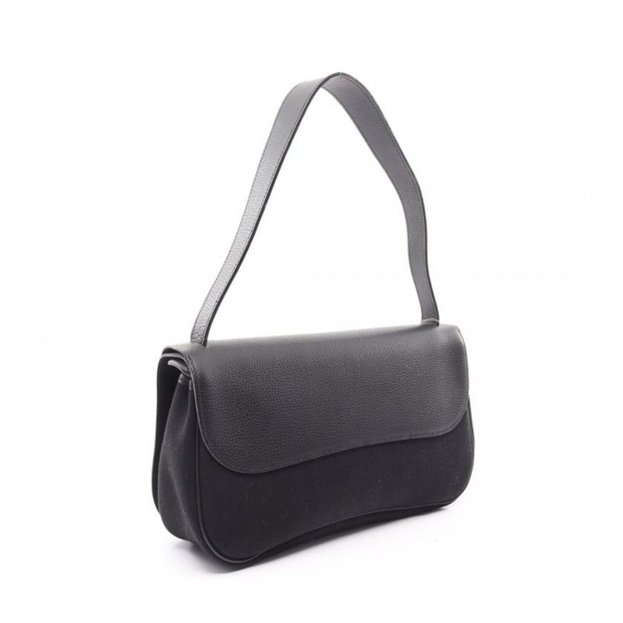 【日本直送】 中古HERMES[A]sac colorado MM  肩包 壓花小母牛皮 Toile officier細棉帆布 棕色 □J刻印-1
