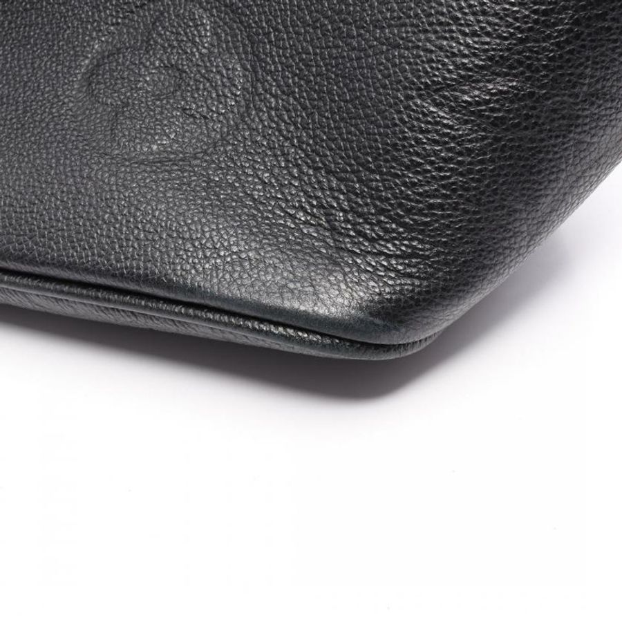 【日本直送】 中古LOUIS VUITTON[B]Neverfull MM  老花empreinte壓花浮雕 黑色 肩包 真皮托特包 黑色-9
