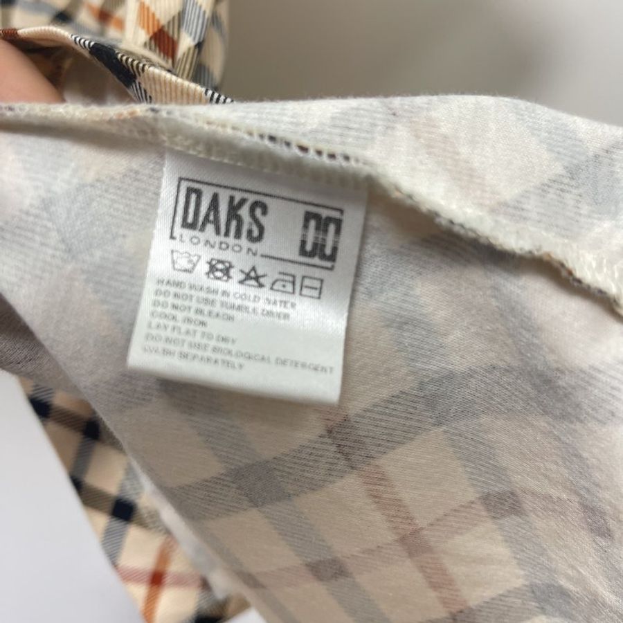 專櫃 DAKS 經典格子衫-3