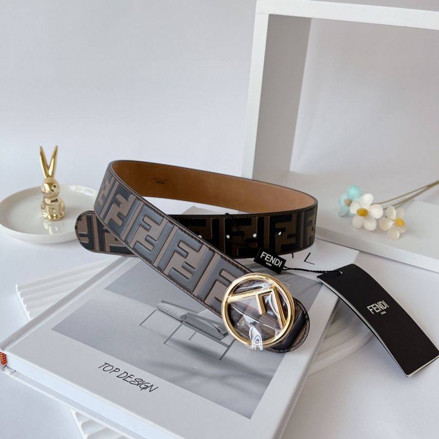 FENDI 品牌logo 皮帶-0