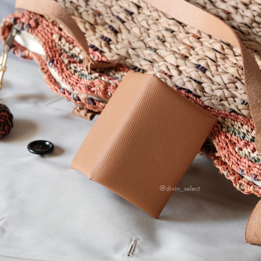 Hermès Calvi Cardholder 金棕色 卡包-5
