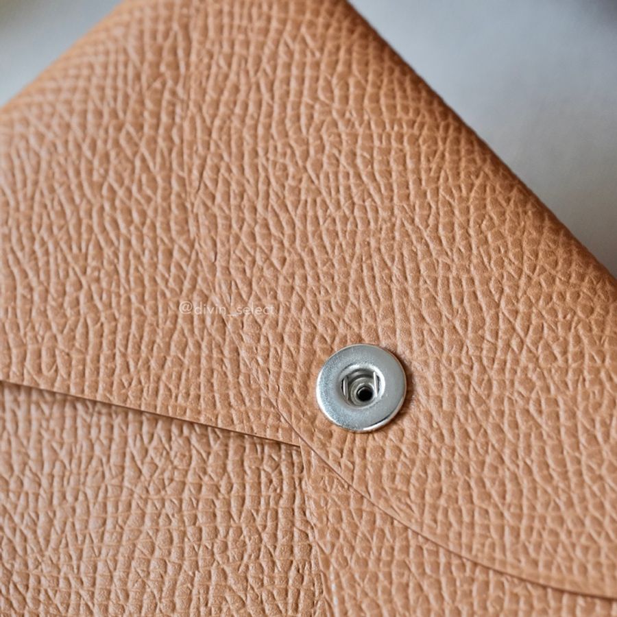 Hermès Calvi Cardholder 金棕色 卡包-6