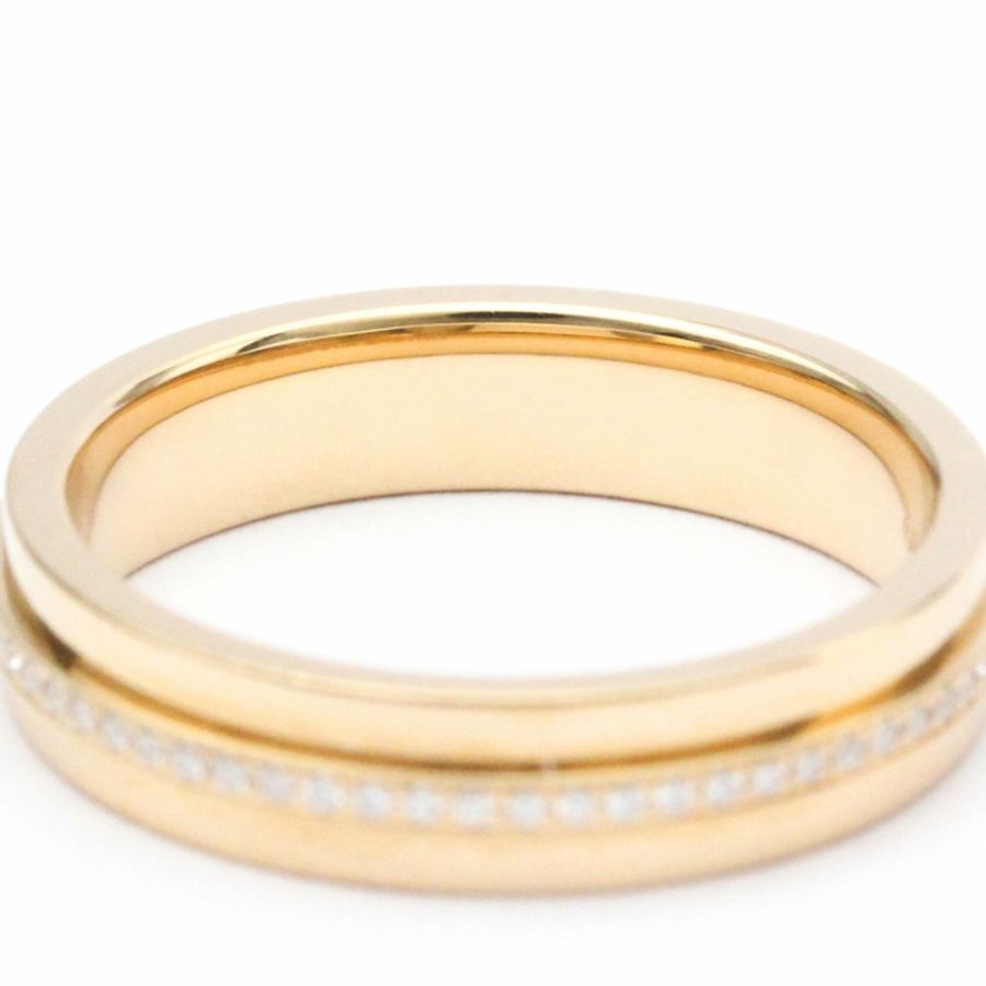 【日本直送】拋光 TIFFANY T TWO 窄鑽戒指 18K 玫瑰金 BF560635-7