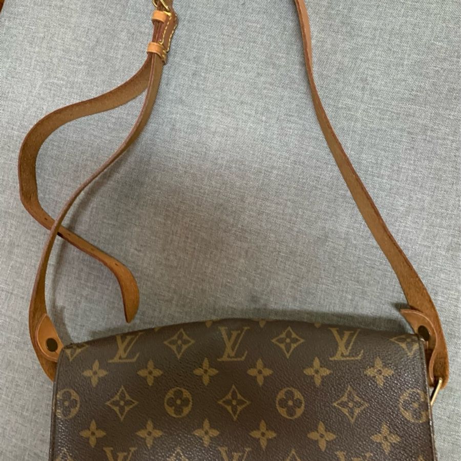lv 復古絕版品 斜背包-19